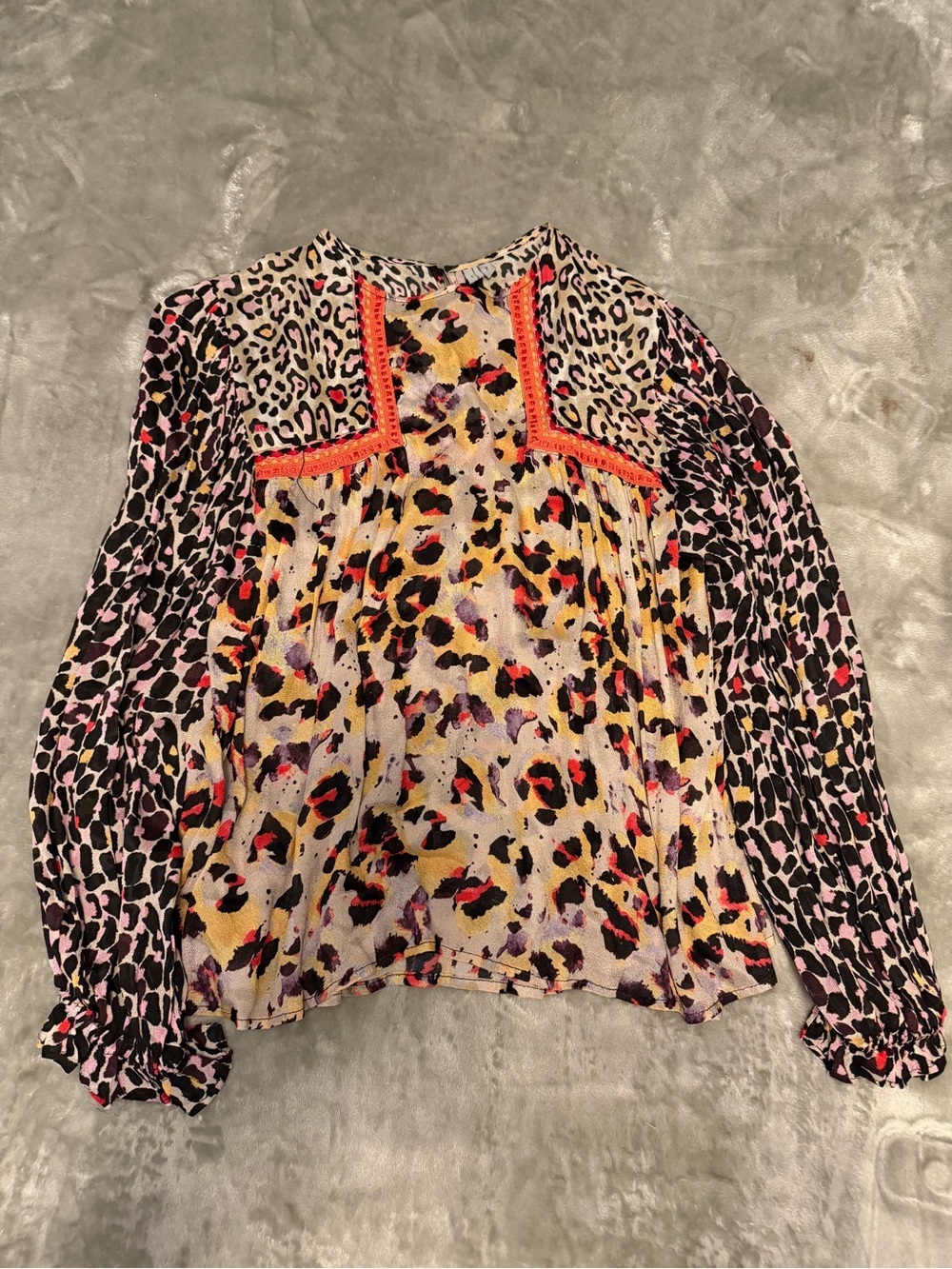 Women’s Multicolor Leopard Print Blouse
